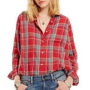 Denim & Supply Ralph Lauren Twill Boyfriend Shirt NWT